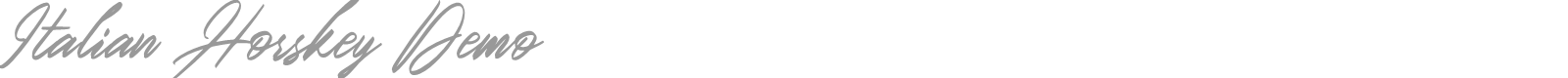 Italian Horskey font preview